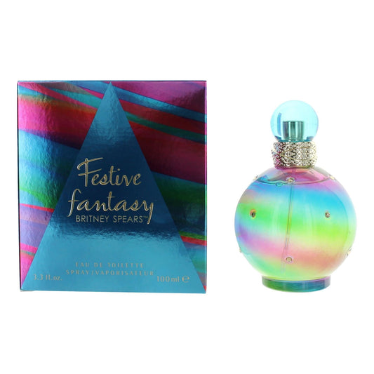 Festive Fantasy by Britney Spears, 3.3 oz Eau De Toilette Spray for Women - 101 Perfume Plus