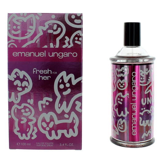 Fresh for Her by Emanuel Ungaro, 3.4 oz Eau De Toilette Spray for Women - 101 Perfume Plus