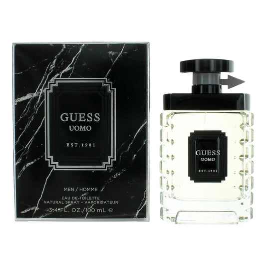 Guess Uomo by Guess, 3.4 oz Eau De Toilette for Men - 101 Perfume Plus