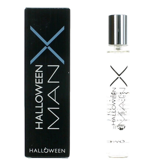 Halloween Man X by J. Del Pozo, 0.5 oz Eau De Toilette Travel Spray for Men - 101 Perfume Plus