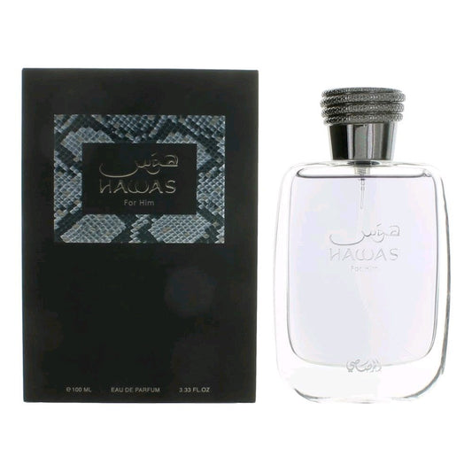 Hawas by Rasasi, 3.3 oz Eau De Parfum Spray for Men - 101 Perfume Plus