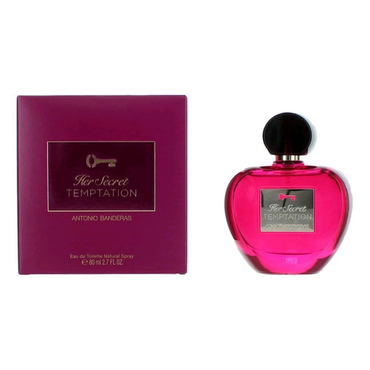 Her Secret Temptation by Antonio Banderas, 2.7 oz Eau De Toilette Spray for Women - 101 Perfume Plus