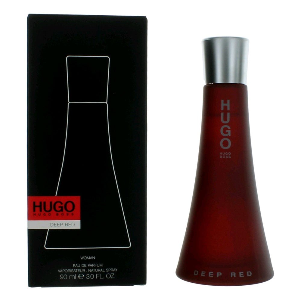 Hugo Deep Red by Hugo Boss, 3 oz Eau De Parfum Spray for Women - 101 Perfume Plus