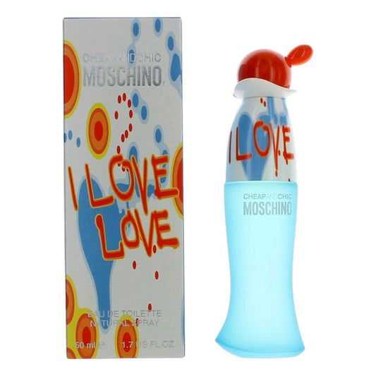 I Love Love Cheap & Chic by Moschino, 1.7 oz Eau De Toilette Spray for Women - 101 Perfume Plus