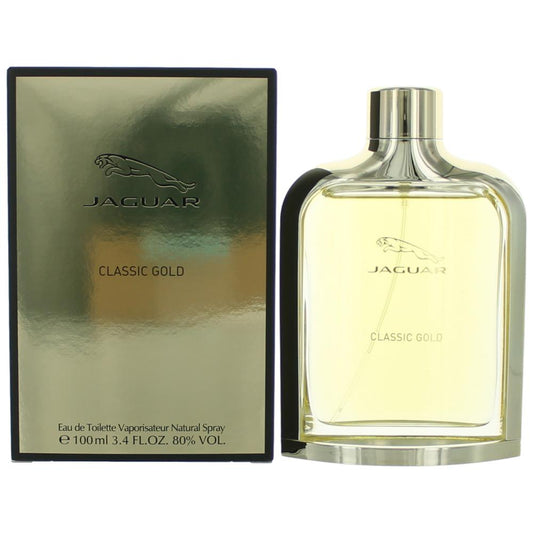 Jaguar Classic Gold by Jaguar, 3.4 oz Eau De Toilette Spray for Men - 101 Perfume Plus