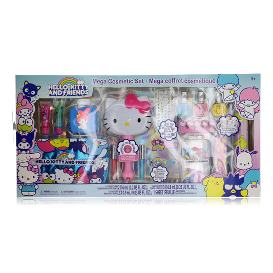 Hello Kitty & Friends Mega Cosmetic Set by Sanrio, 100+ Piece Set for Kids