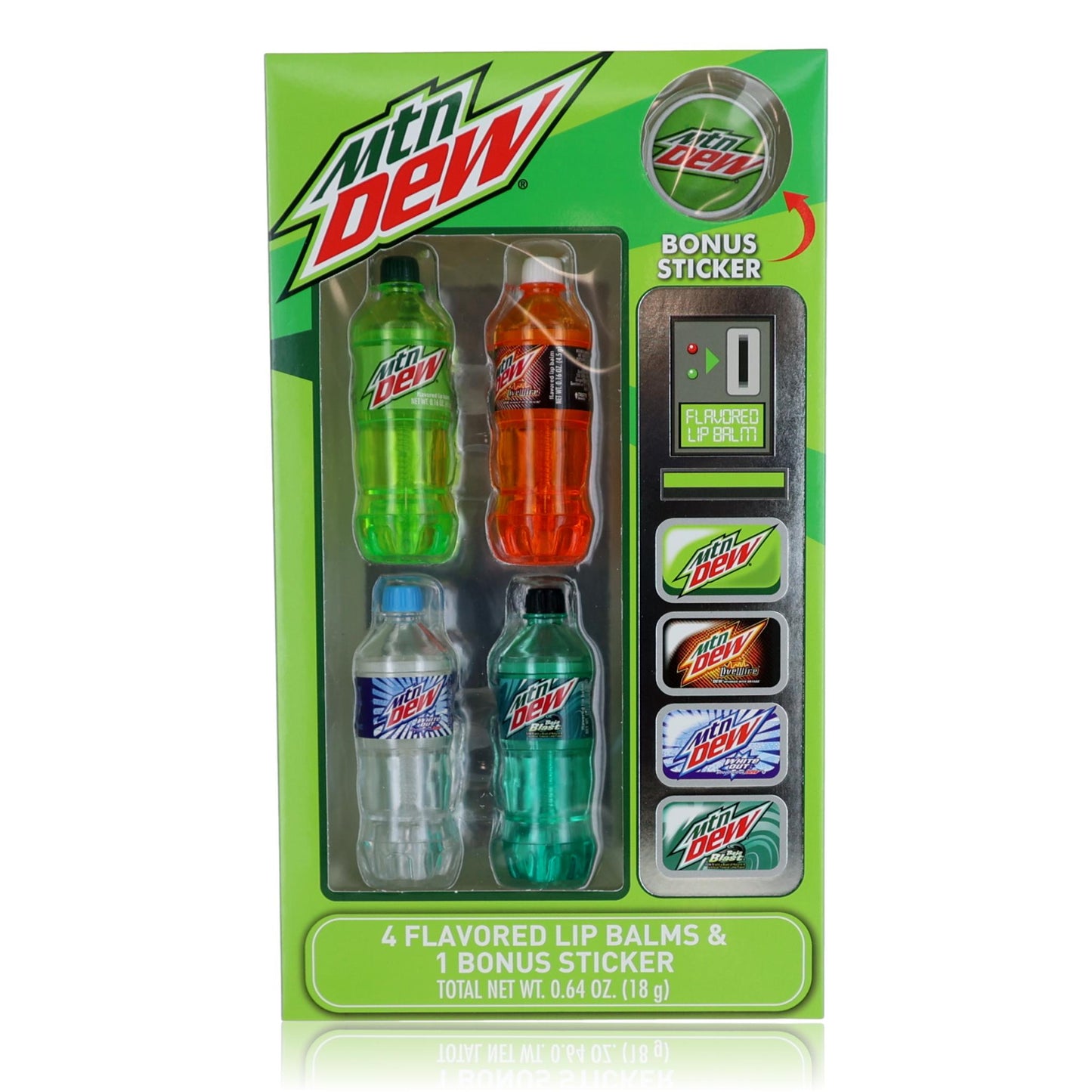 Bálsamos labiales Mountain Dew de Mountain Dew, paquete de 4 para niños