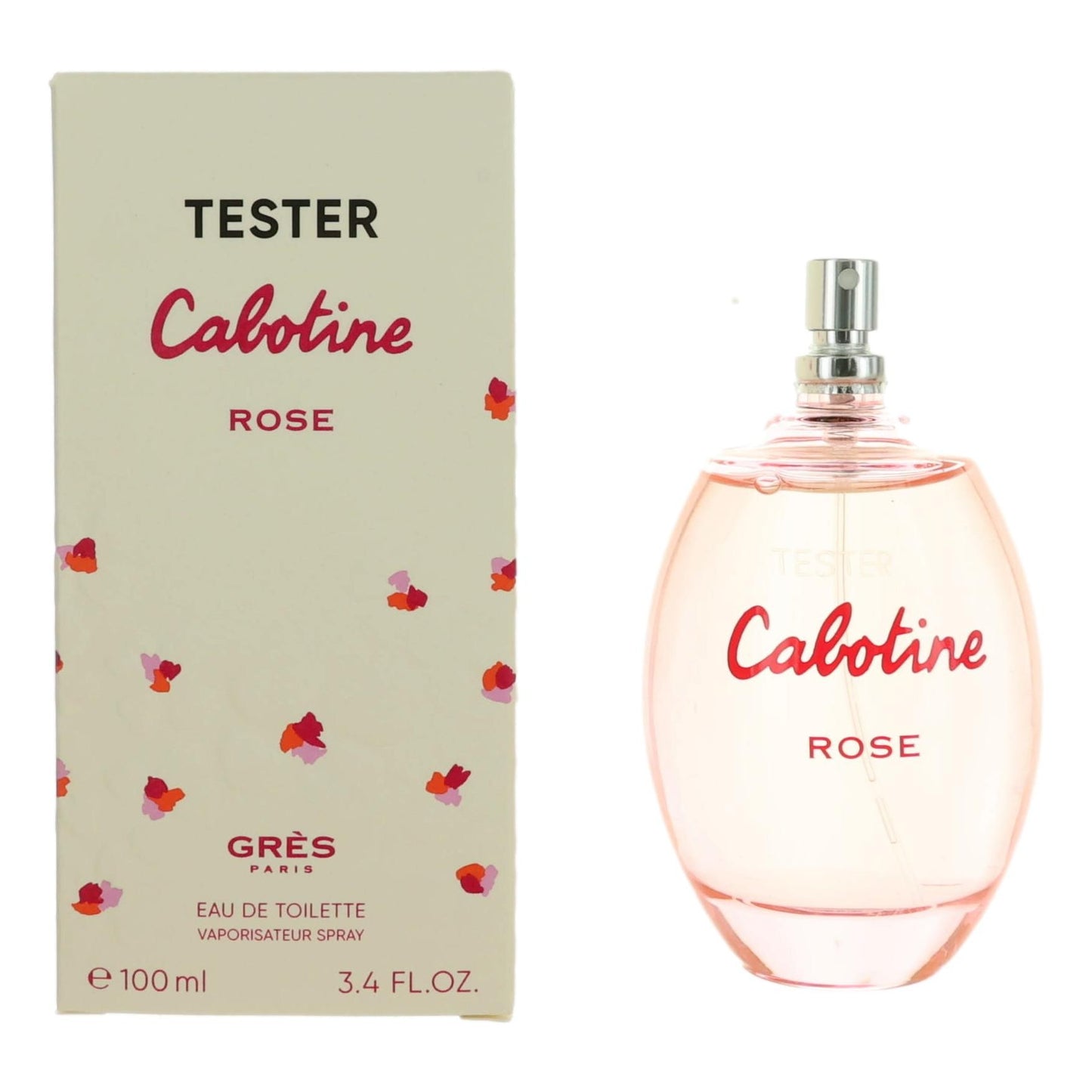 Cabotine Rose de Parfums Gres, vaporizador EDT de 3.4 oz para mujer, probador